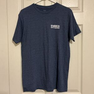 VANS Short Sleeve T-Shirt Blue Heather Men's Size M Cotton